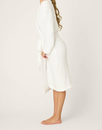 PJ Salvage Luxe Plush Solid Robe in ivory - women's intimate - alternate view