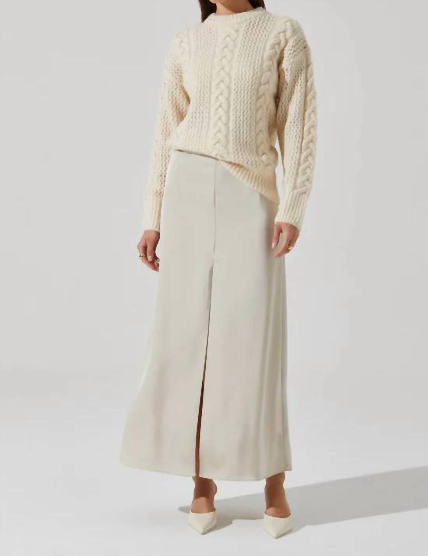 Astr - Lisbeth Cable Knit Sweater