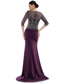 Marsoni By Colors - Embroidered Lace Bodice Gown