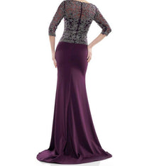 Marsoni By Colors - Embroidered Lace Bodice Gown