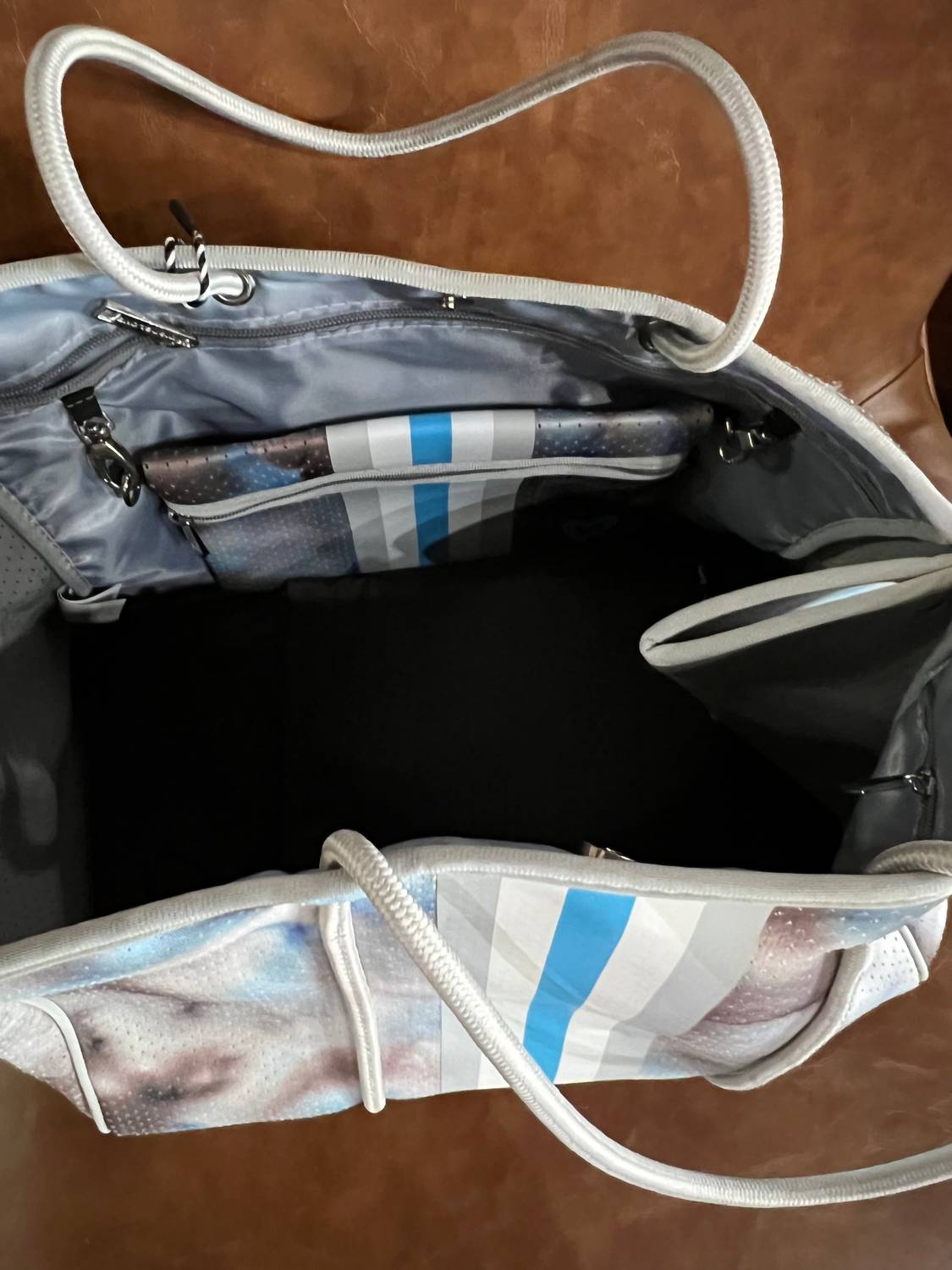 preneLOVE Women's Tote Bag in tiedye - women's bag - alternate view