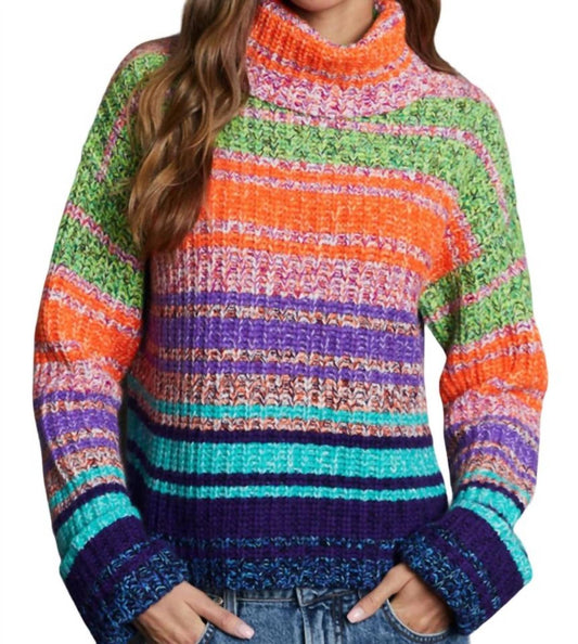 Autumn Cashmere - Gradient Marled Cowl Neck Sweater