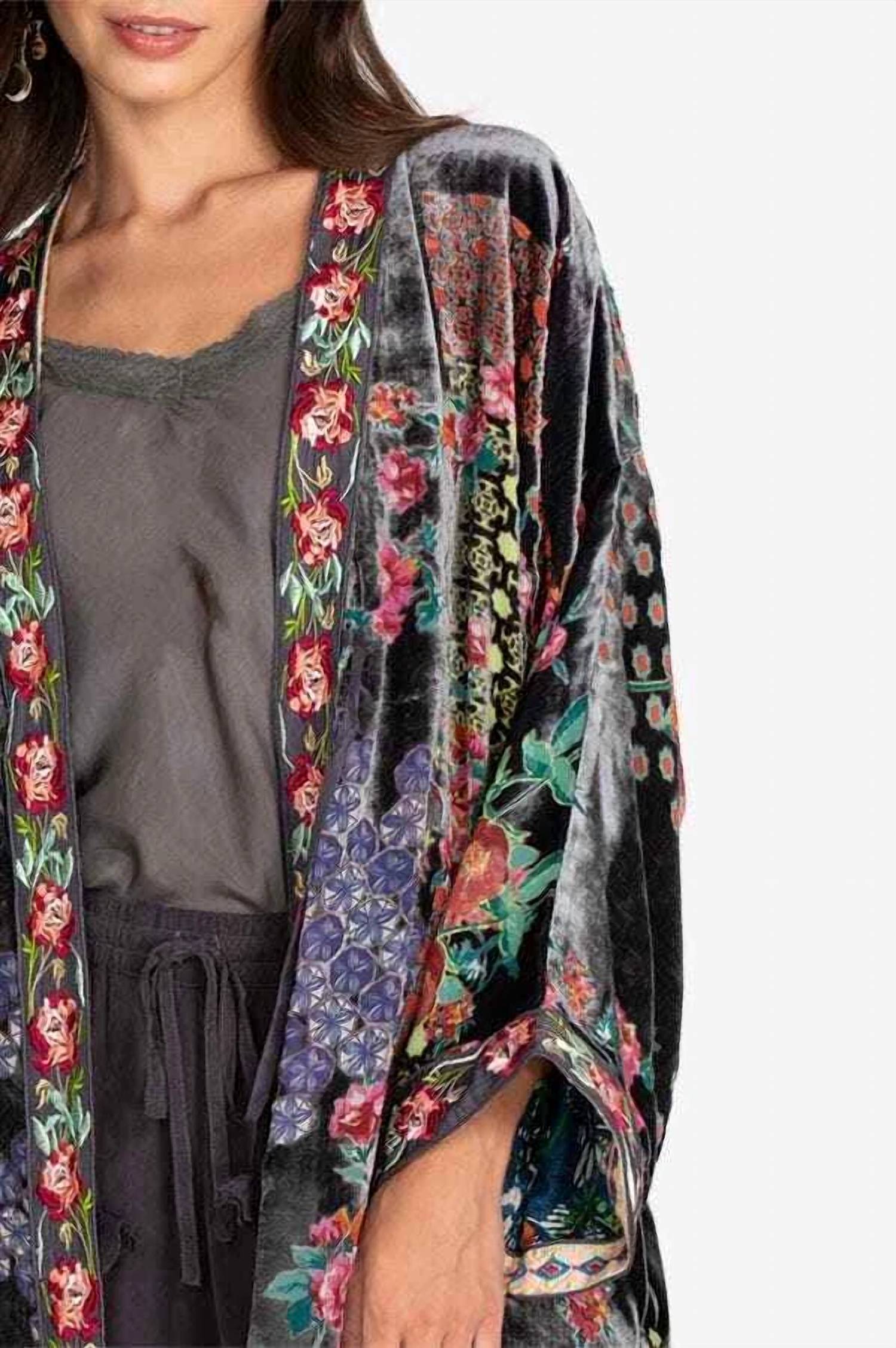 Johnny Was - Rose Burnout Talullah Reversible Kimono
