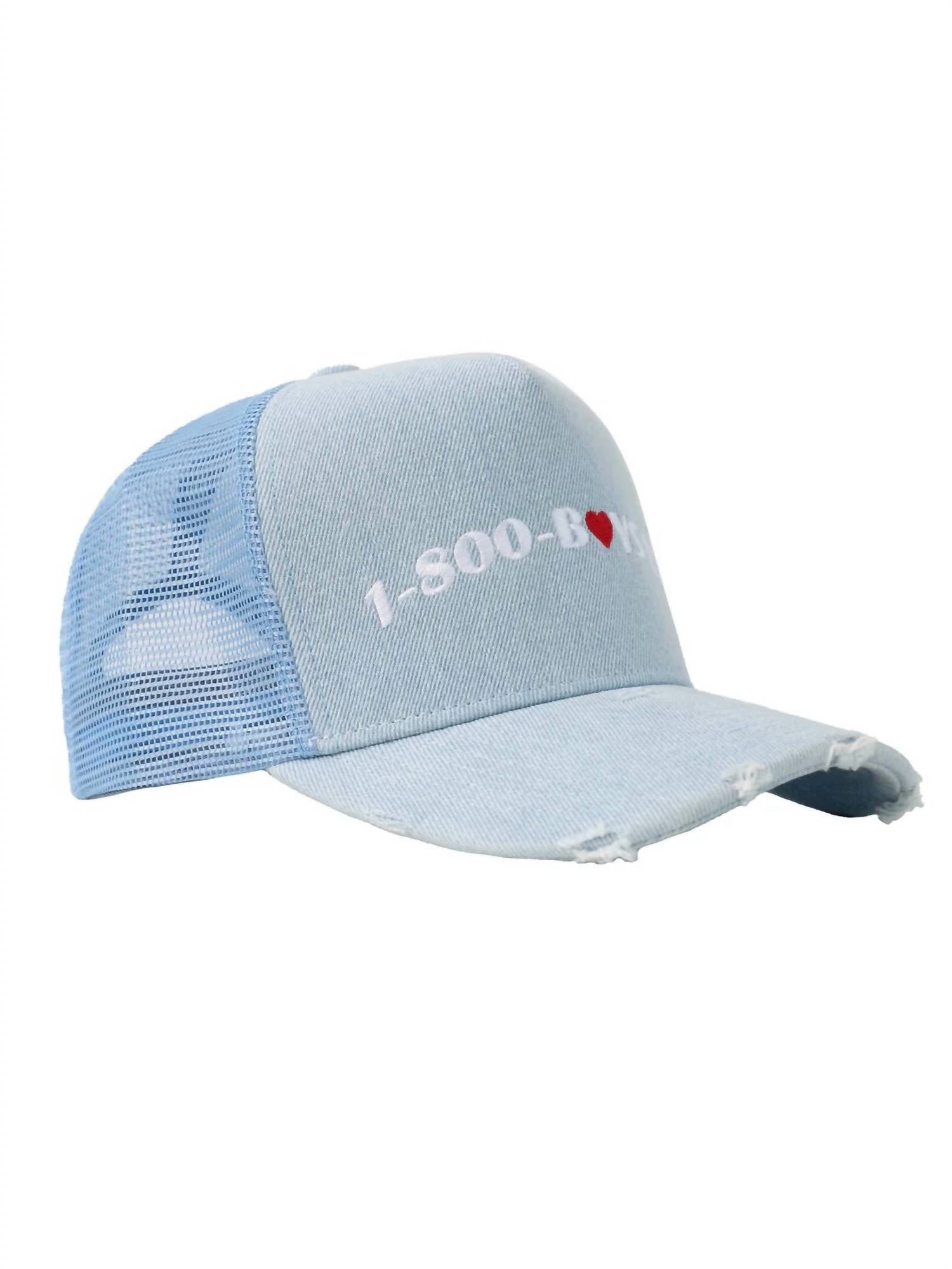 Boys Lie - Denim 1-800 Heart Trucker Hat
