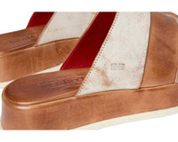 Bedstu - Women's Vext Leather Banded Slide Sandals