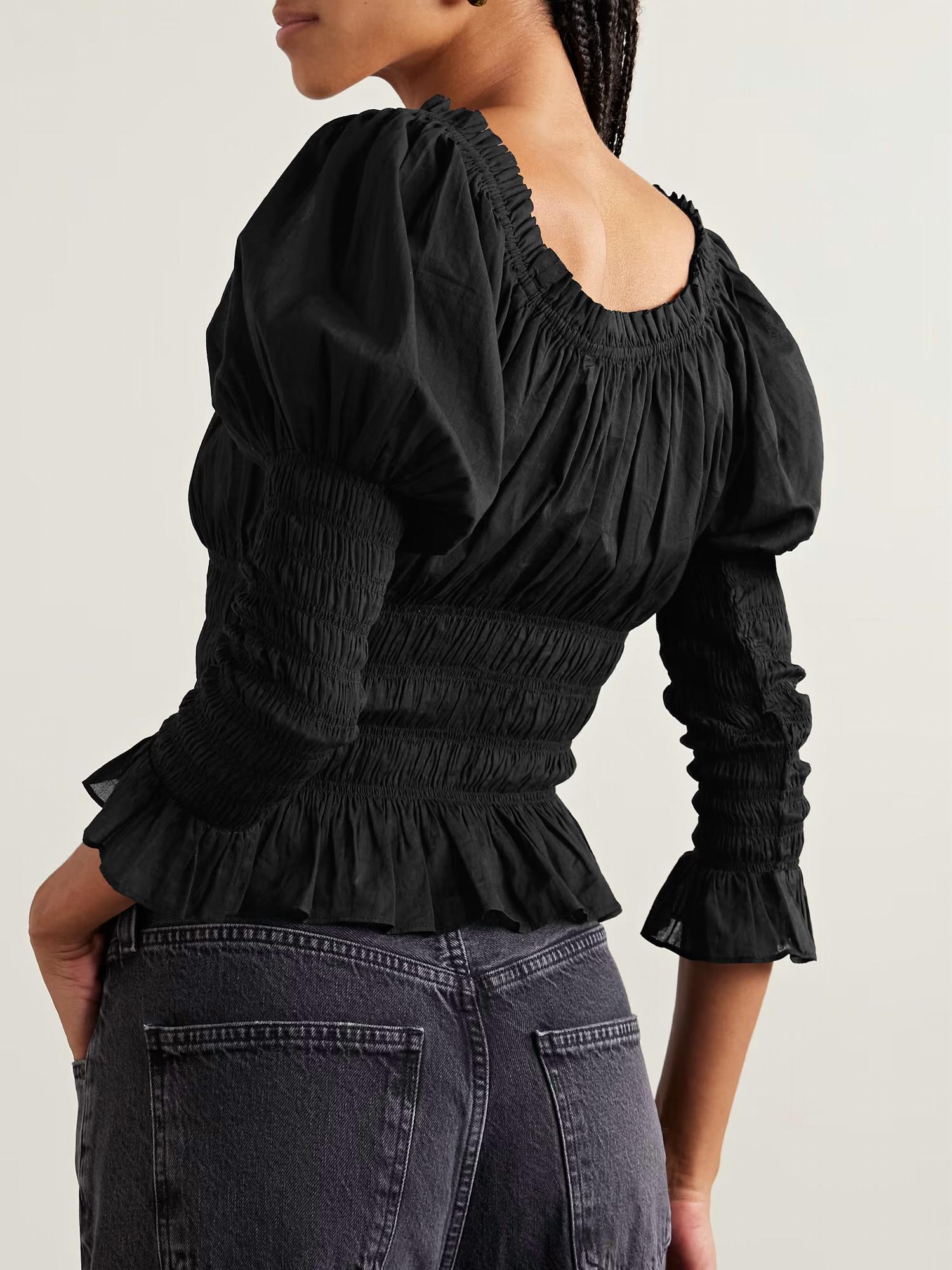 Dôen - Baptisia Shirred Top