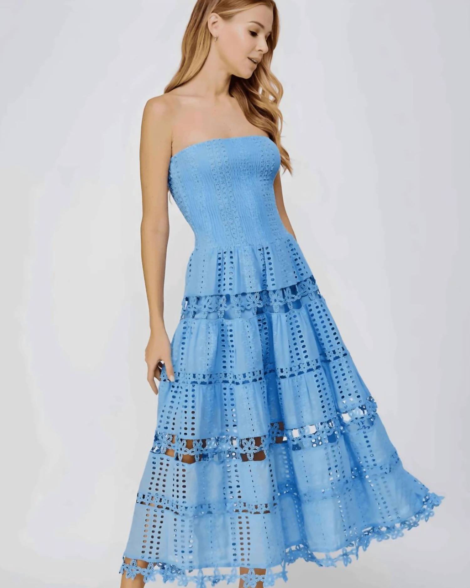 Strut & Bolt - Lena Eyelet Midi Dress