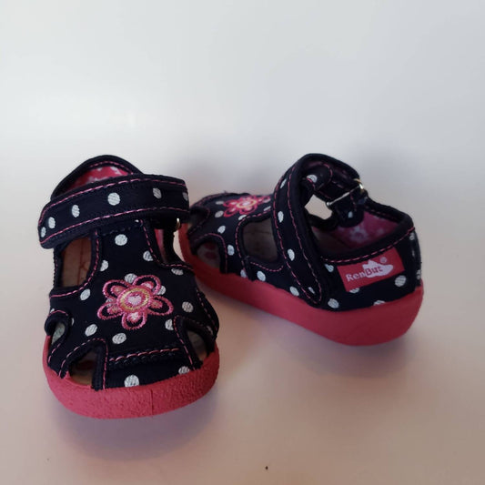 Renbut Shoes - Girl's T-style Velcro Ankle Strap Shoe