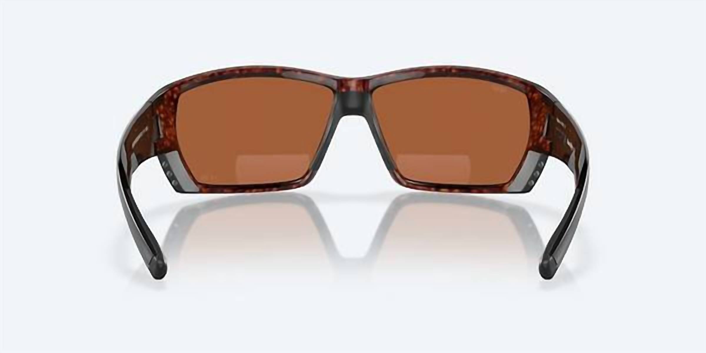 Costa Del Mar - Men's Tuna Alley Reader Rectangular Polarized Sunglasses