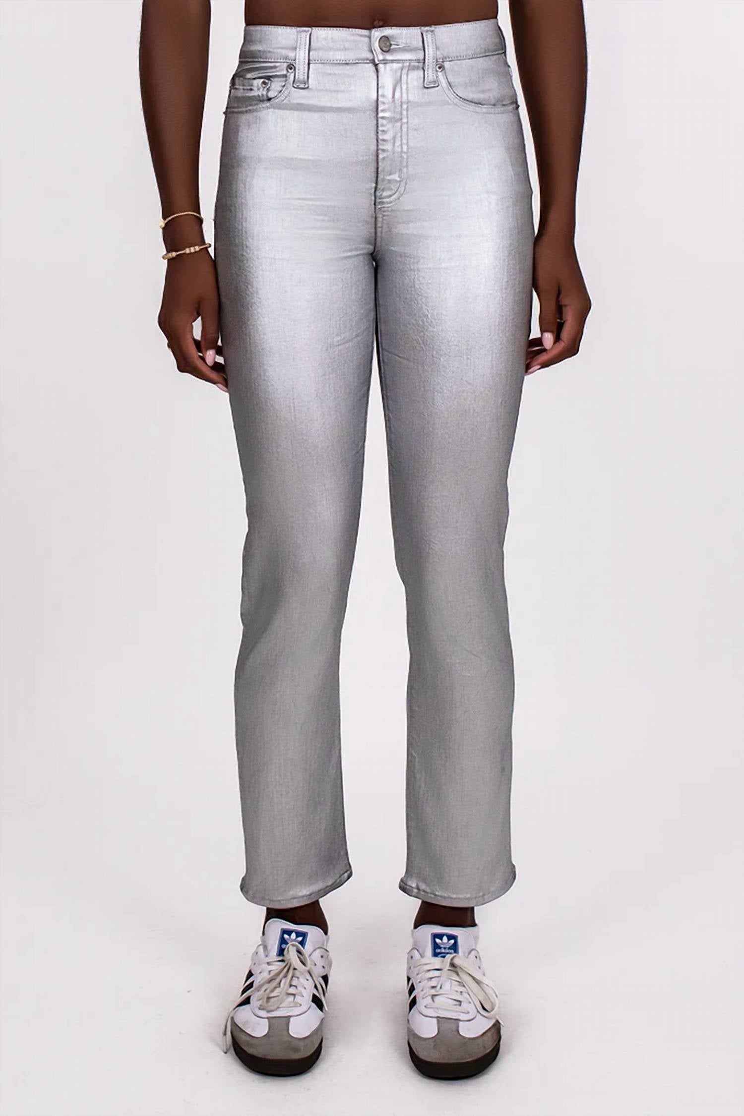 Daze - Coated Slim Straight Leg Jean