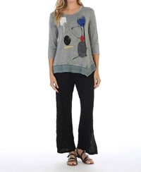Jess & Jane - Strolling Mineral Washed Asymmetric Top