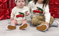 Sweet Wink - Baby Christmas Truck Patch Sweatshirt
