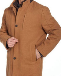 Cripple Creek - Men's Melton Zip And Button Front Coat