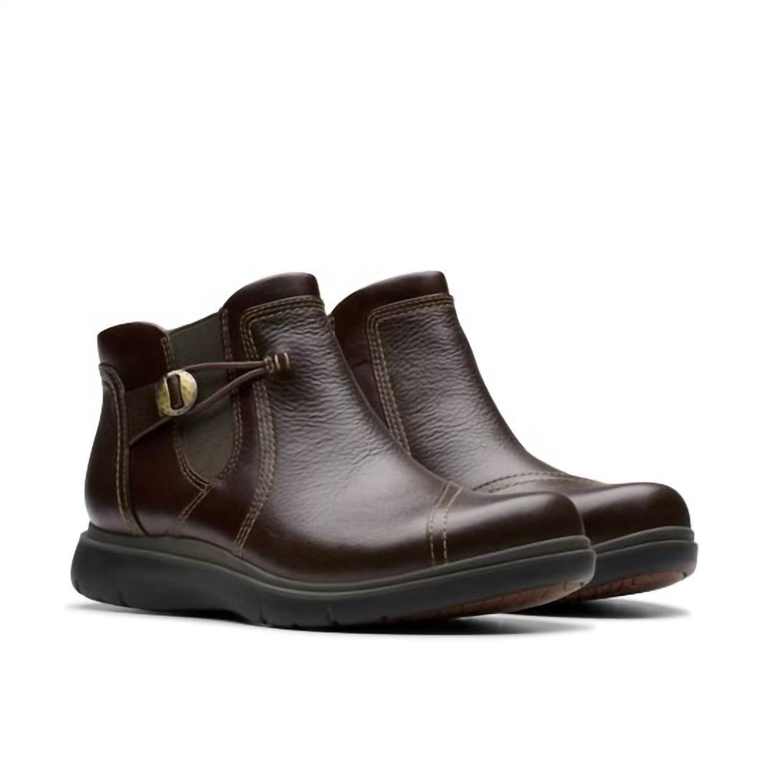 Clarks Women's Certina Joy Ankle Boots in brown - women's shoe - alternate view