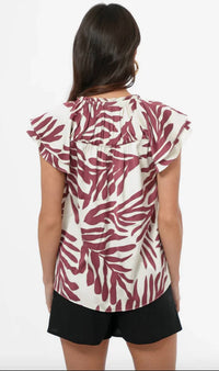 Greylin - Trixxie Flutter Sleeve Blouse