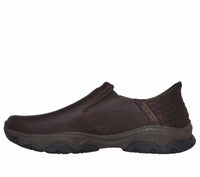 Skechers Men's Craster Lanigan Slip-on Shoes in dark brown - men's sneaker - alternate view