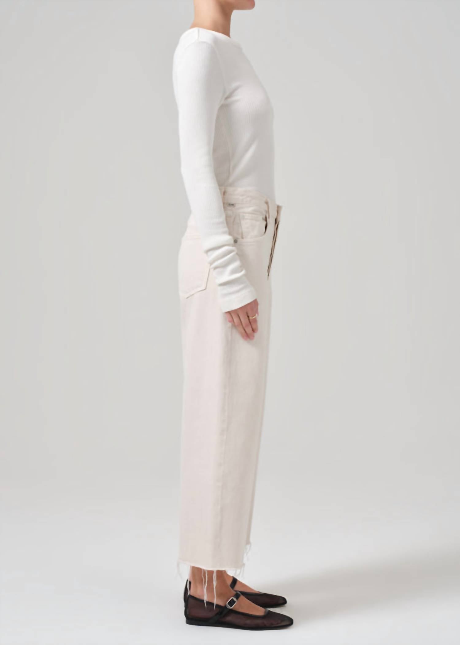 Citizens Of Humanity - Ayla Raw Hem Crop Jeans