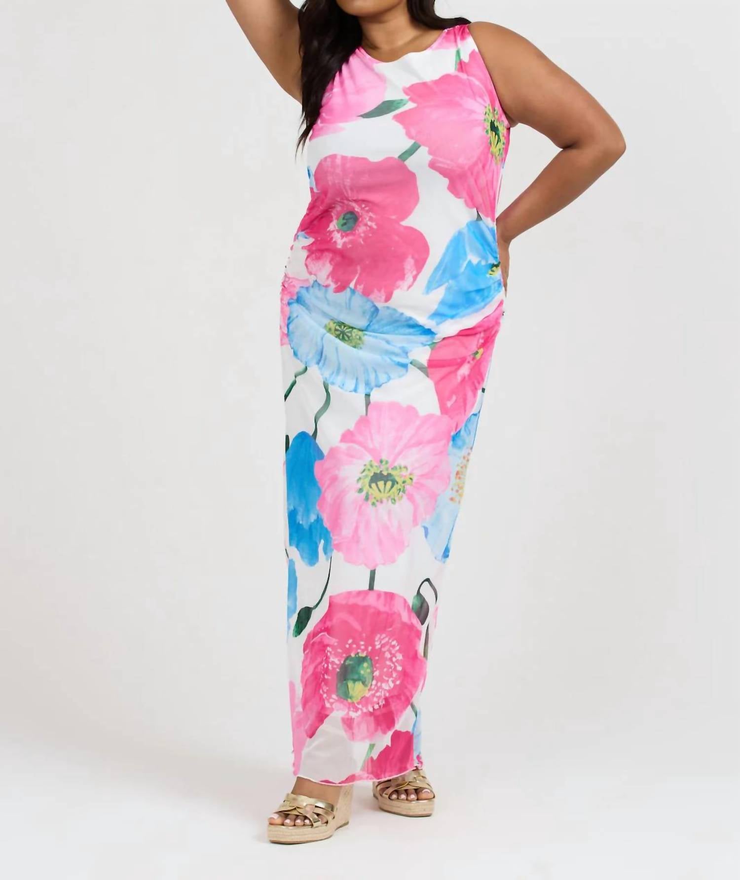Fashion Szn Curve - Mesh Maxi Dress - Plus