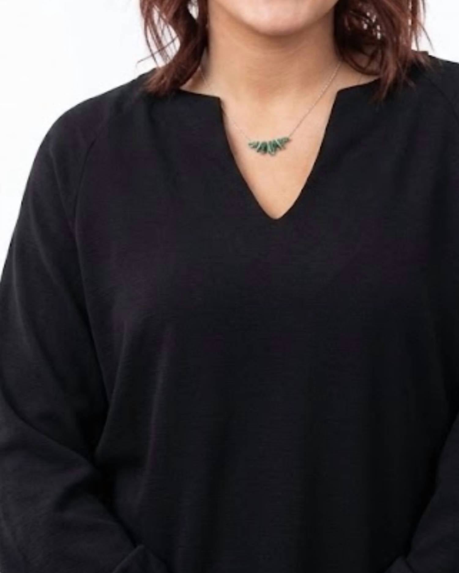 Yelete - Sofie Soft Raglan Long Sleeve Top