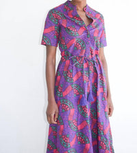 Never a Wallflower Kelli Short Sleeve Maxi Dress in ruby wax - women's dress - view 4