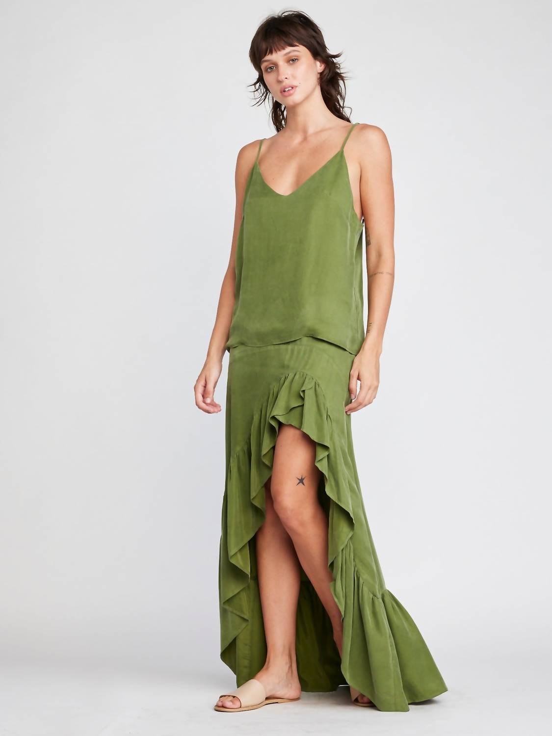 Self Contrast - Jemma Ruffle Skirt