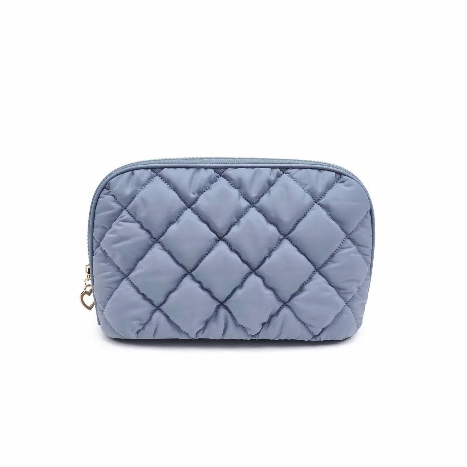 Urban Expressions - Women's Cloud Kiss Quilted Puffer Nylon Cosmetic Dome Pouch