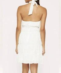 LOST + WANDER Hoku Hawaii Mini Dress in white - women's dress - detail view
