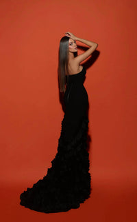 Tarik Ediz - Dramatic Ruffled Strapless Mermaid Dress
