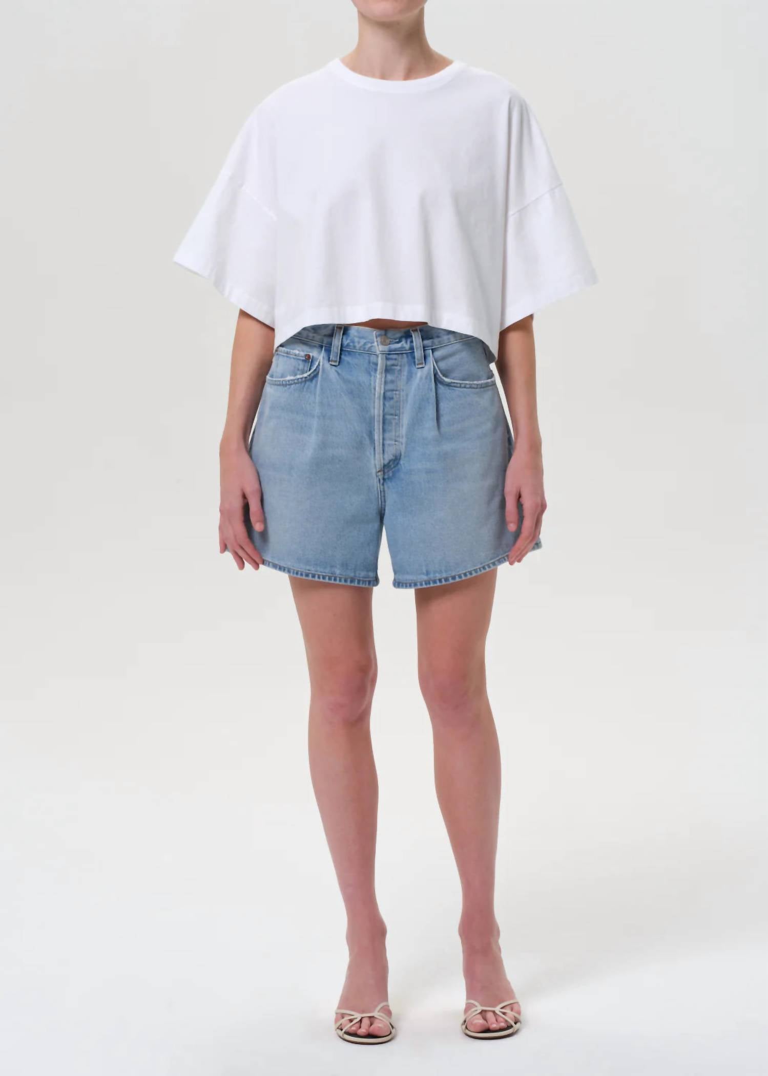 Agolde - Rhoda Pleated A-line Short