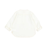 Búho - Kid's Ecru Linen Kurta Shirt