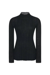 Rosetta Getty - Plisse Turtleneck Top
