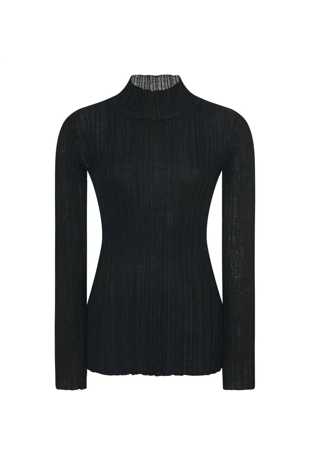 Rosetta Getty - Plisse Turtleneck Top
