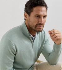 Peter Millar - Coolspun Lite Cotton Quarter Zip Sweater