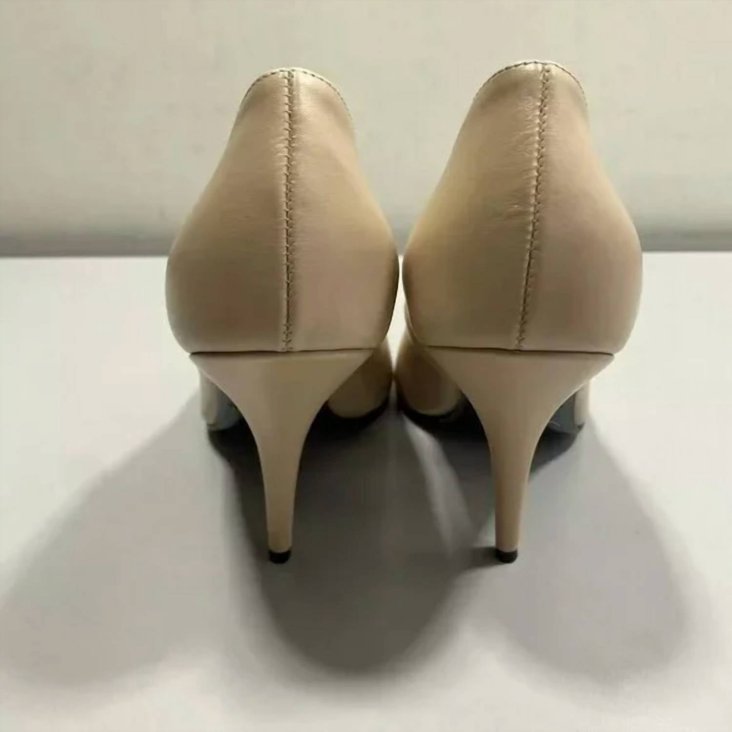 Patrizia Pepe Womens Scarpe Pointed Toe Slip-on Pumps in tan - women's heels - view 4