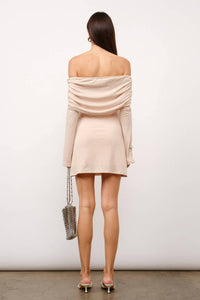Loucia - Kelsey Long Sleeve Off The Shoulder Mini Dress