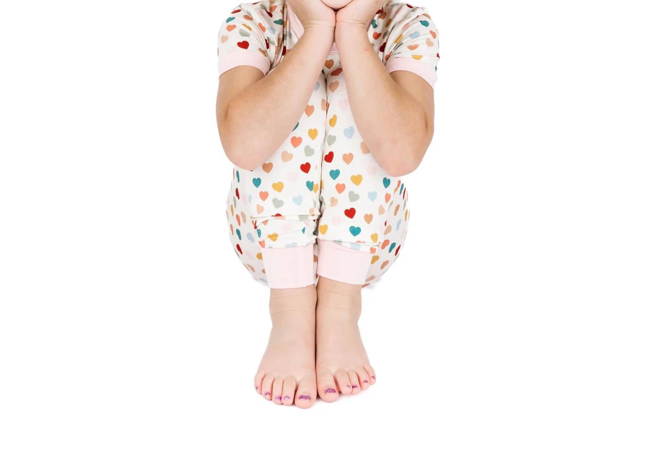 Emerson And Friends - Girls' Two-piece Bamboo Short Sleeve Pajama Set