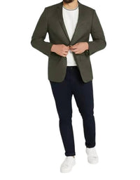 Johnny Bigg Harrison Textured Stretch Blazer in fern - men's jacket - view 4