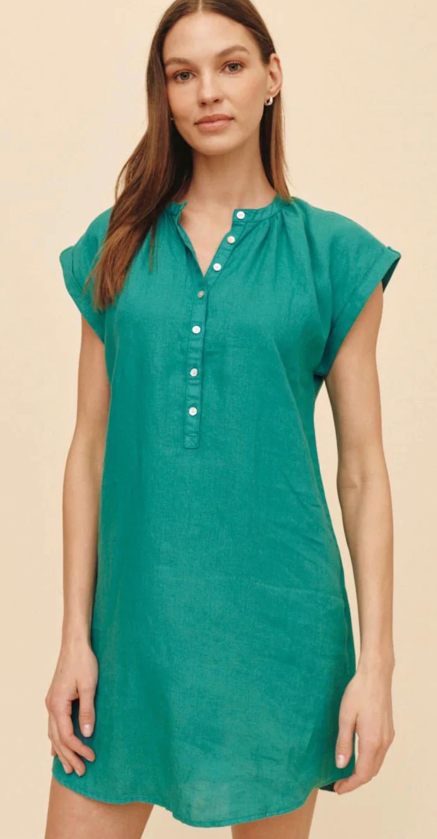 Bella Dahl - Cap Sleeve Henley Dress