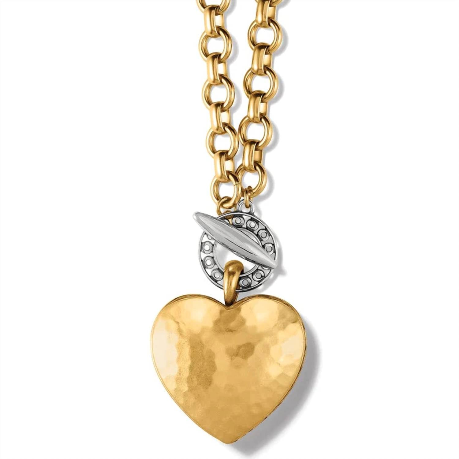 Brighton - Inner Circle Heart Toggle Close Pendant Necklace