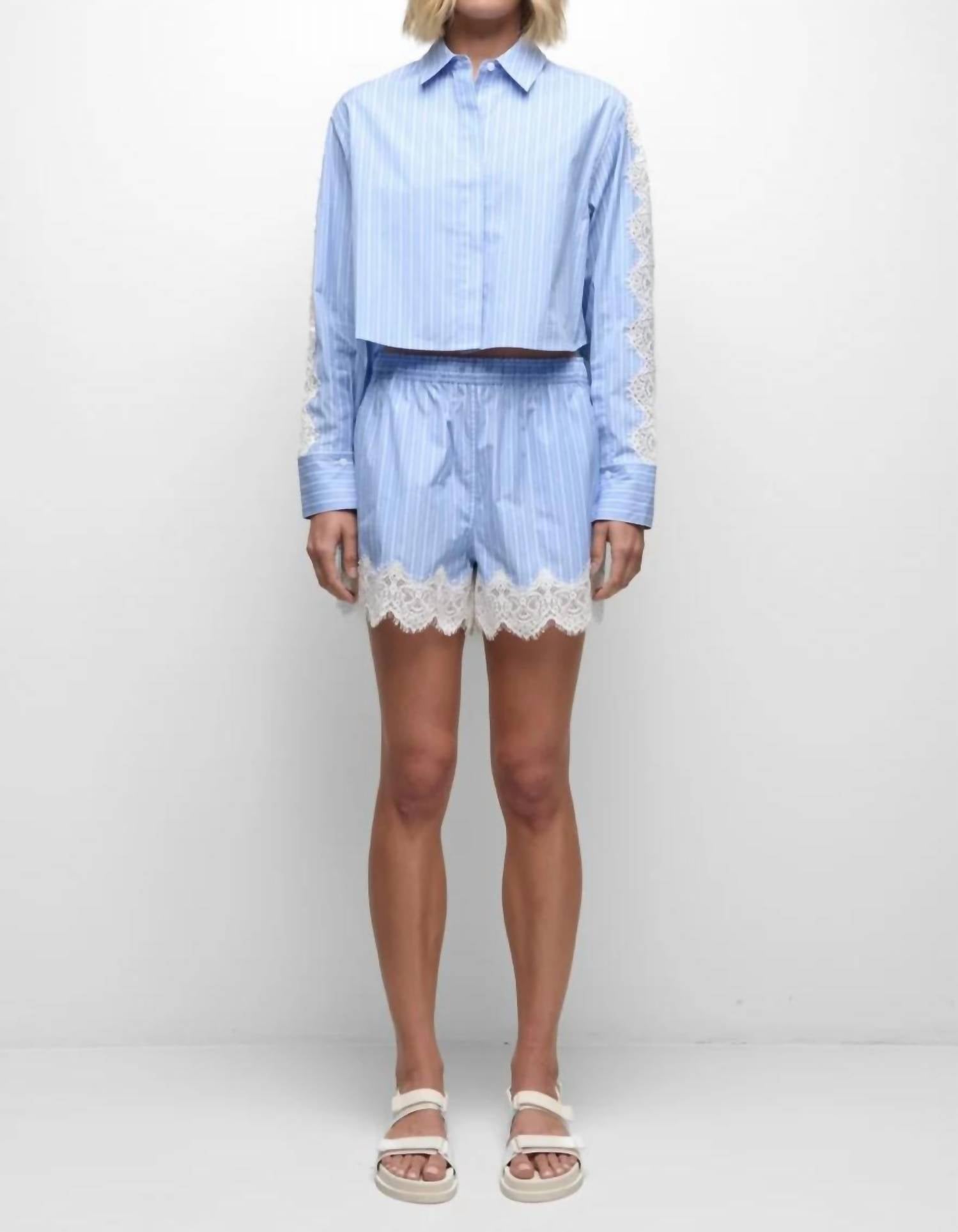 Simkhai - Renata Cropped Button Down Shirt