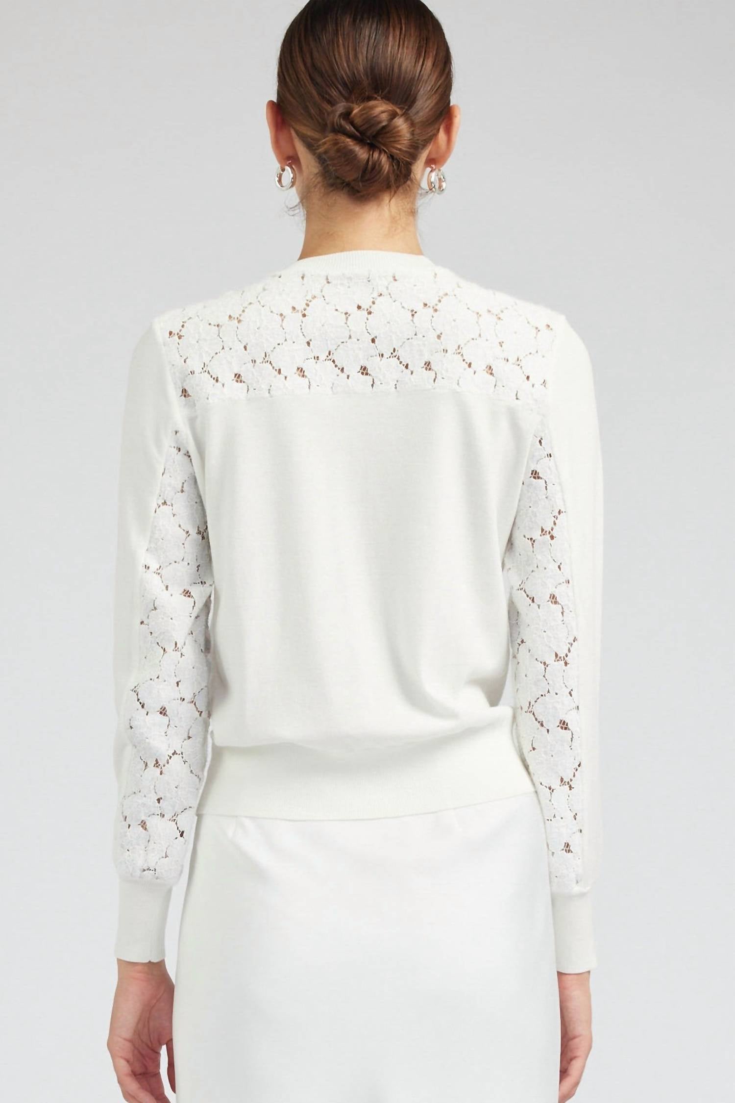 Current Air - Floral Combo Button Down Cardigan