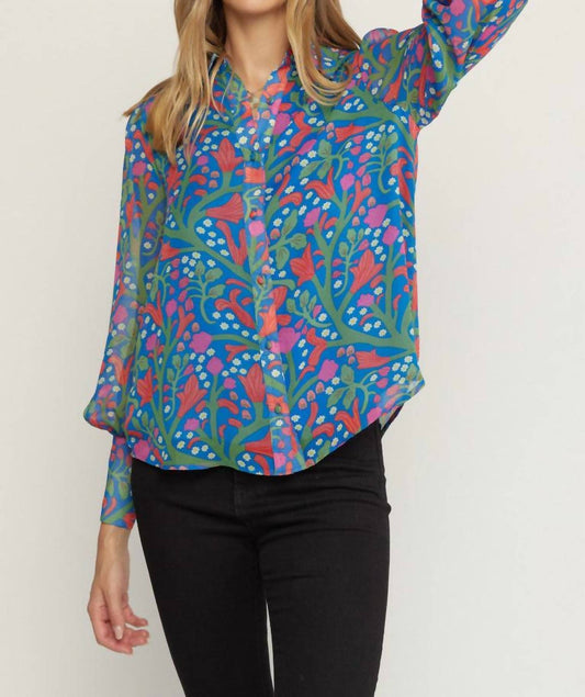 Entro - Garden of Eden Floral Top