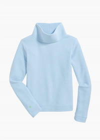 Dudley Stephens Park Slope Turtleneck Sweater in ice blue - women's sweater - alternate view