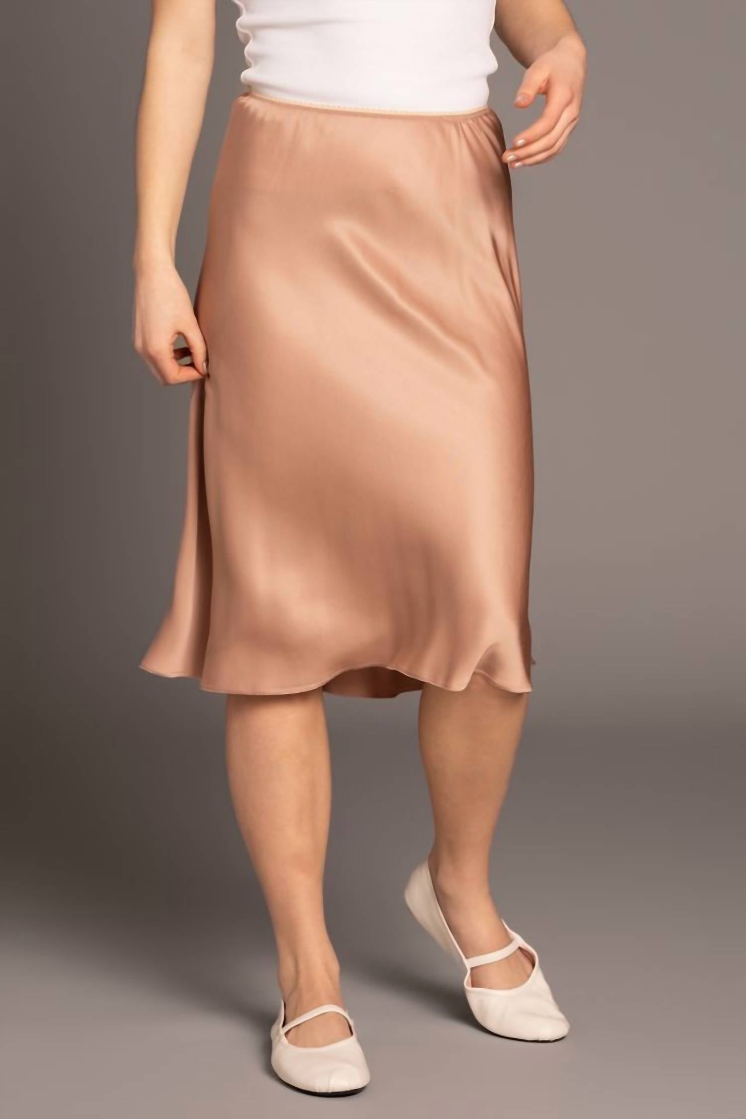 N°21 - Satin Midi Skirt