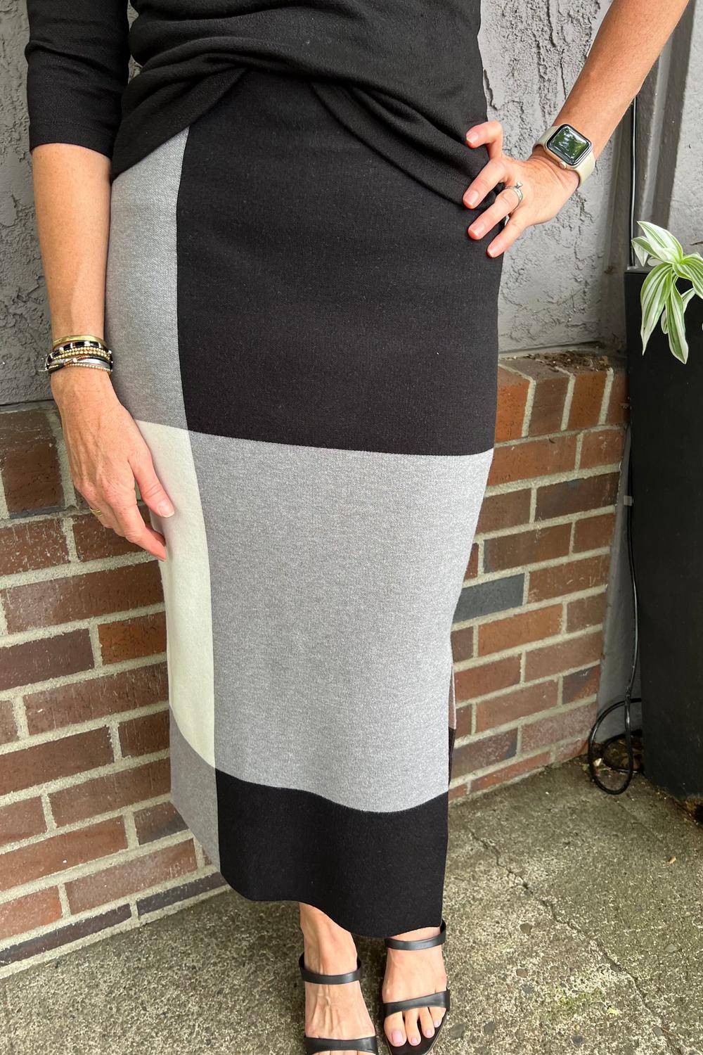 Joseph Ribkoff - Color Block Skirt