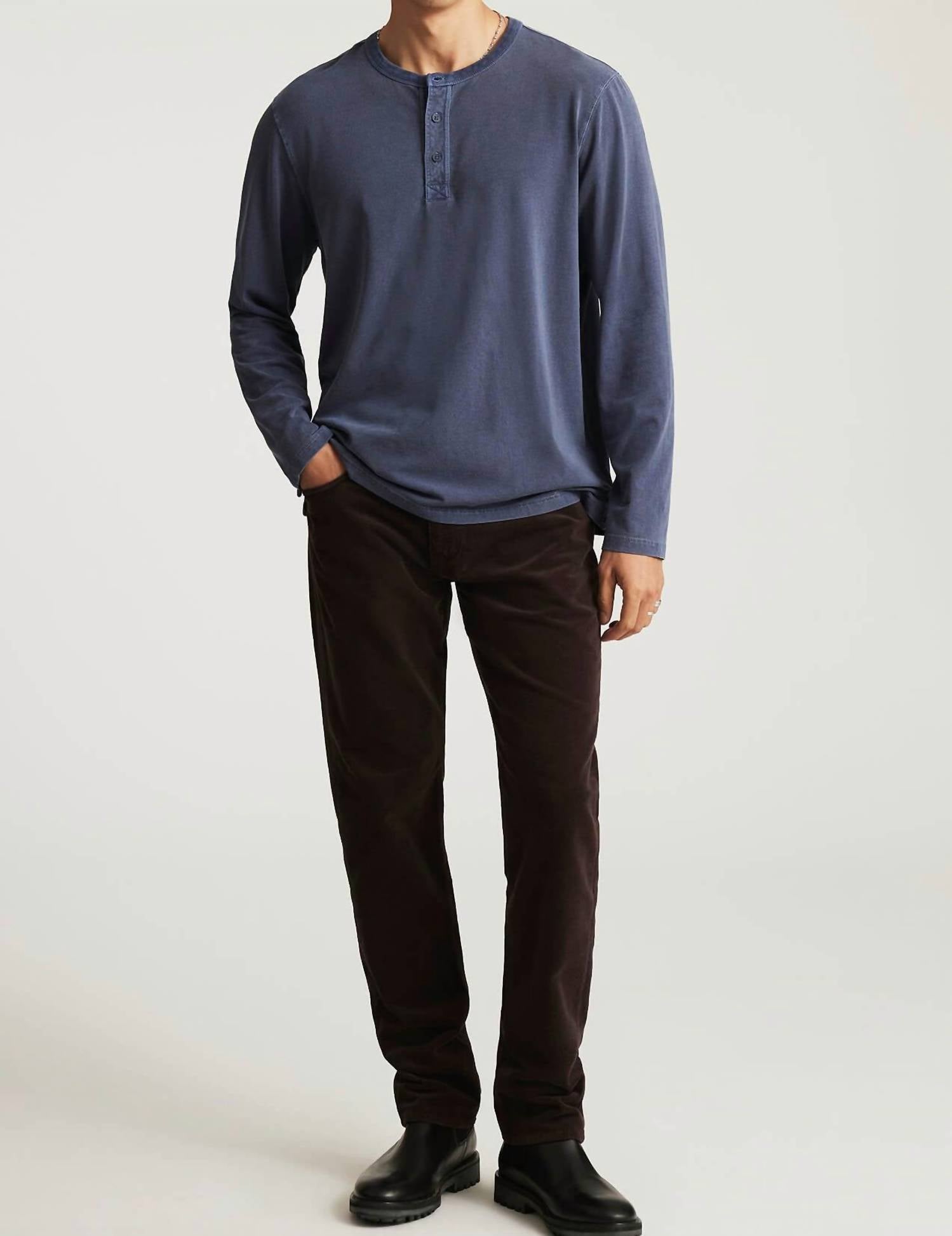 mavi Marcus Corduroy Slim Straight Pants in penny - men's pants