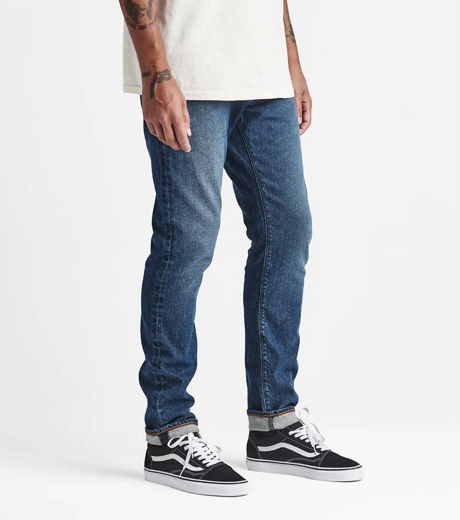 ROARK HWY 128 Straight Fit Denim Jeans in blue - men's jeans - view 4