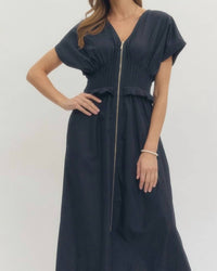 Entro - Smocked Midi Dress