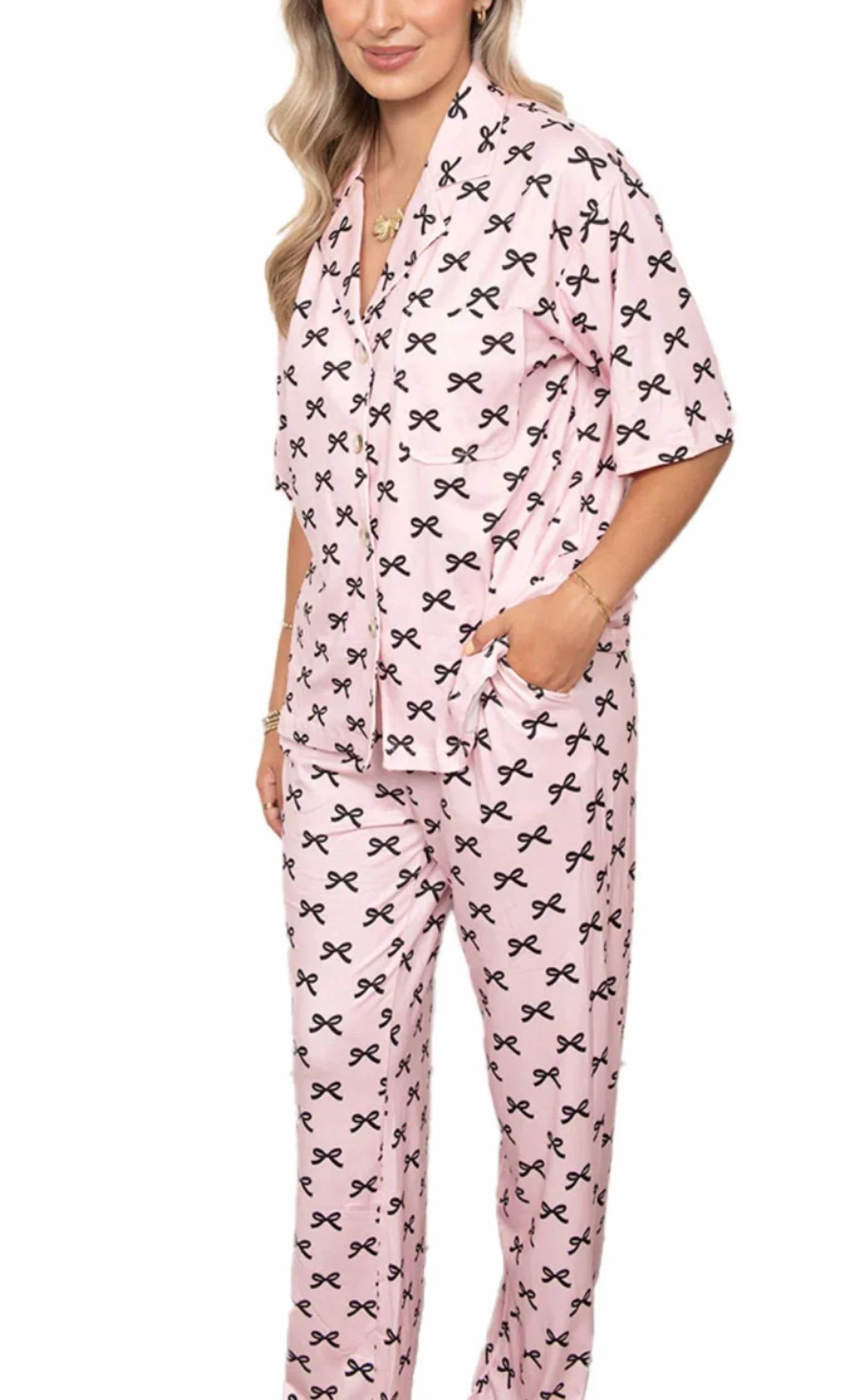 Katydid - Bow Pajama Set