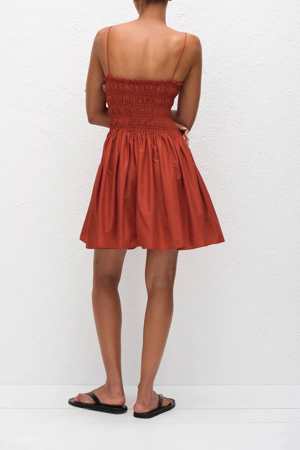 Matteau - Shirred Bodice Mini Dress